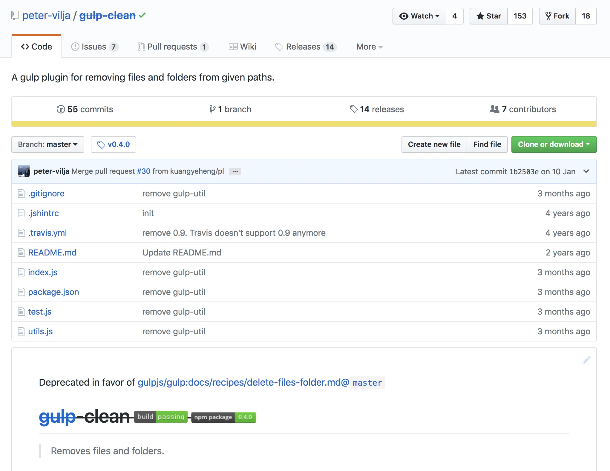 Marker on a GitHub repo