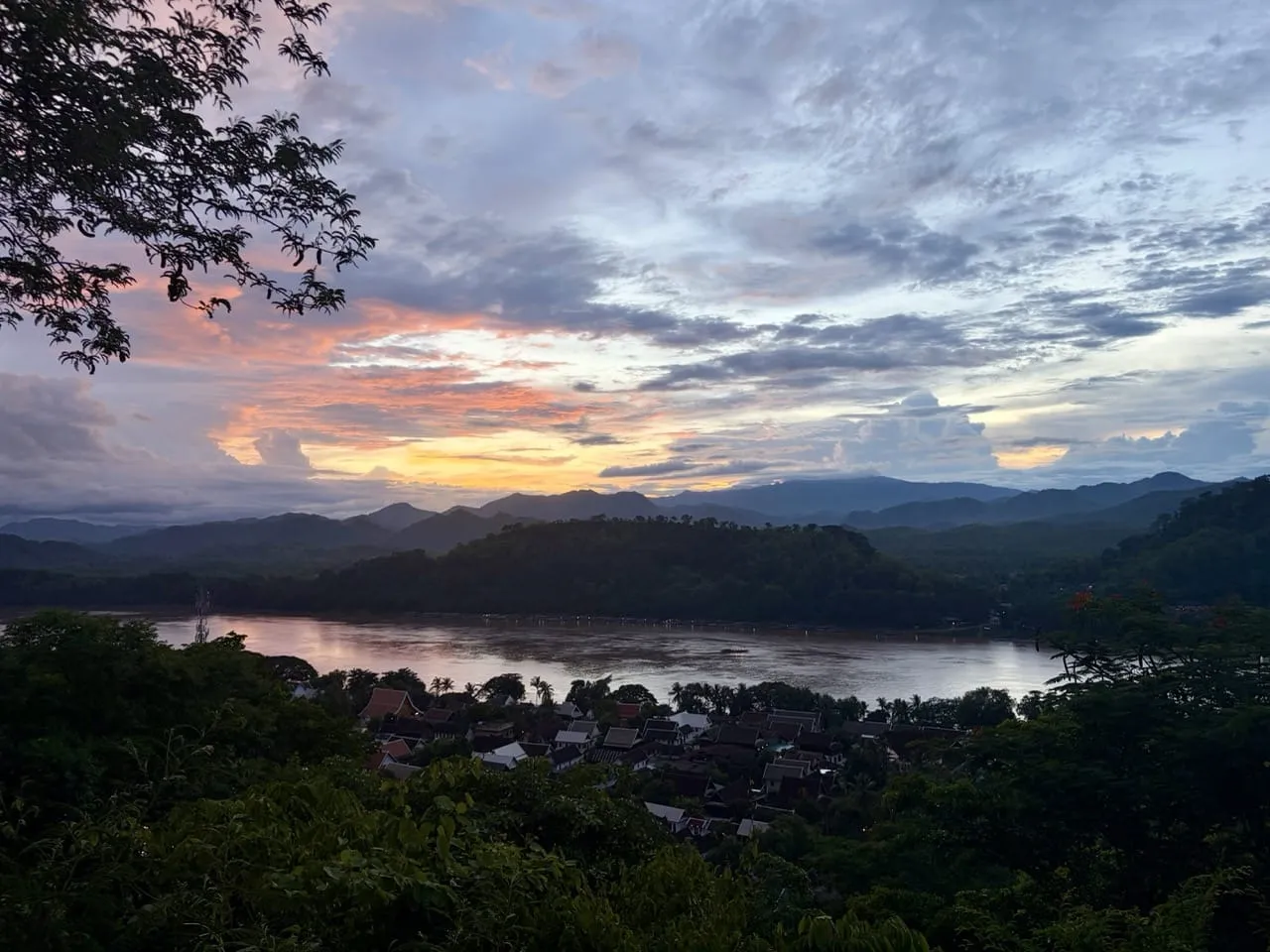 Sunset from Mount Phousi