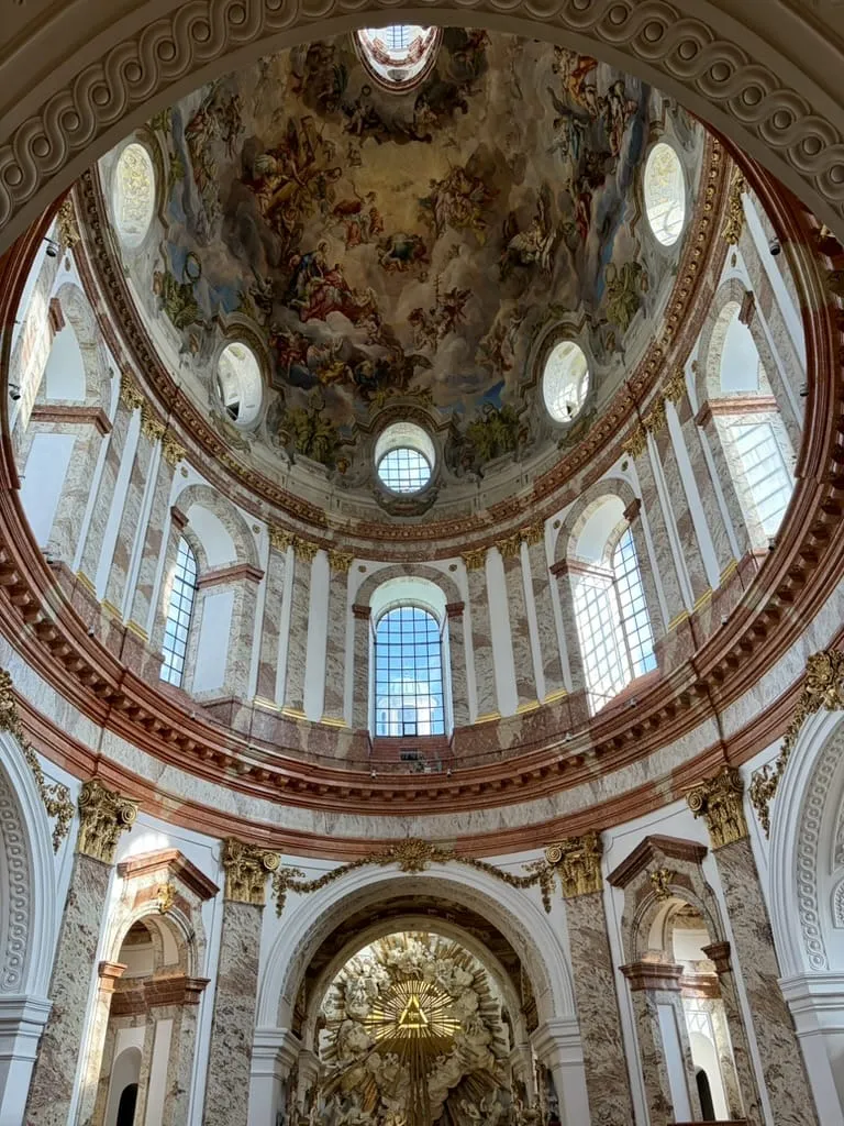 Karlskirche's dome fresco