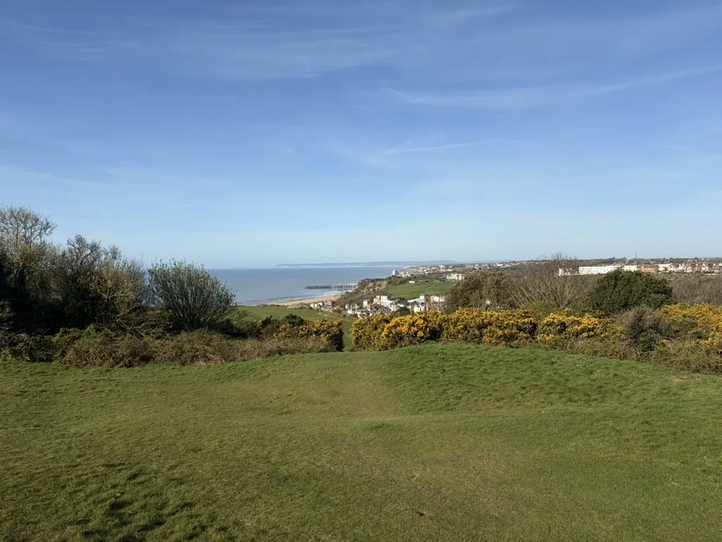 View over Hastings from the hill above St Leonard's, the morning after