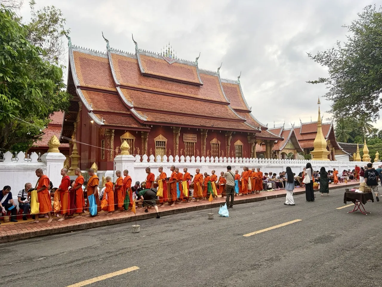 The monks' alms procession