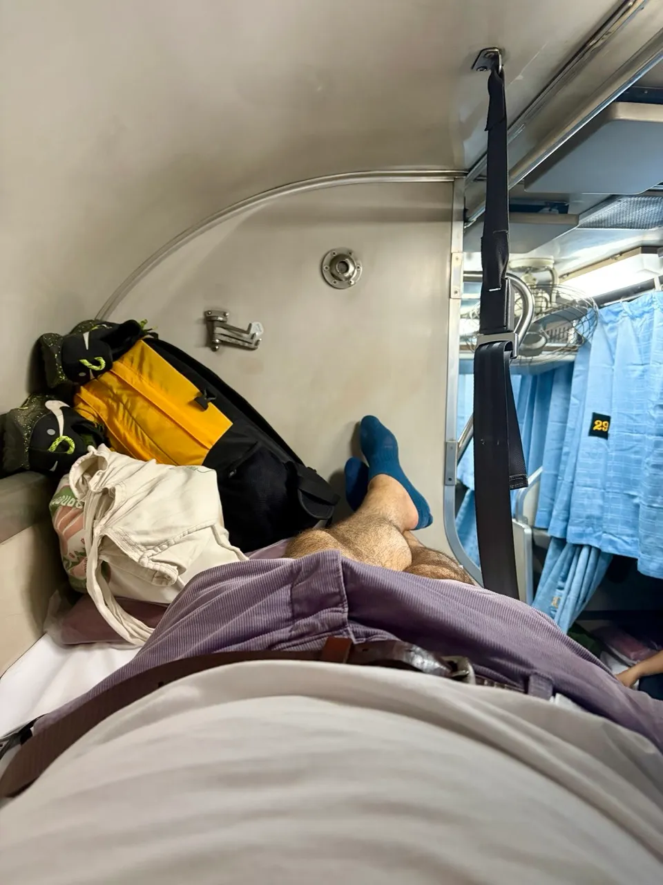 The night train south, leaving Bangkok