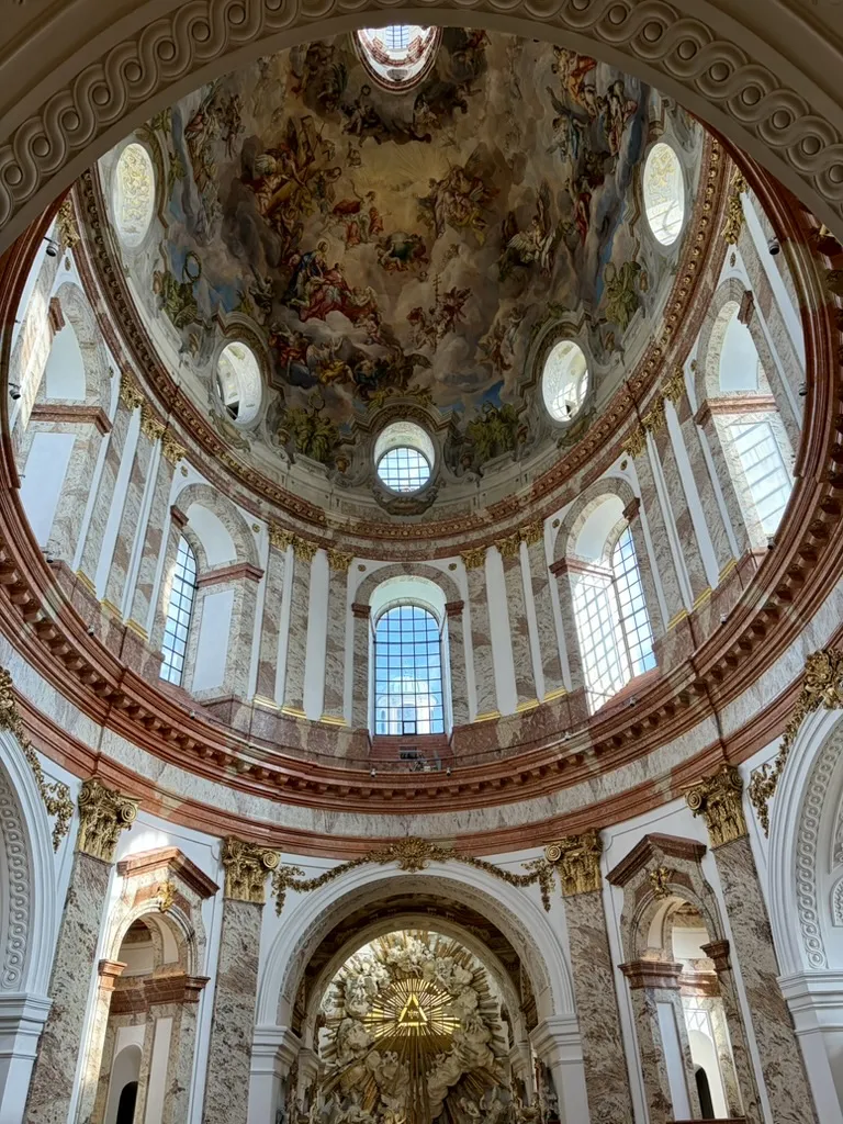 Karlskirche's dome fresco